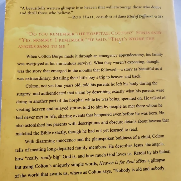 Heaven Is For Real  Book By Todd BURPO - Picture 2 of 11